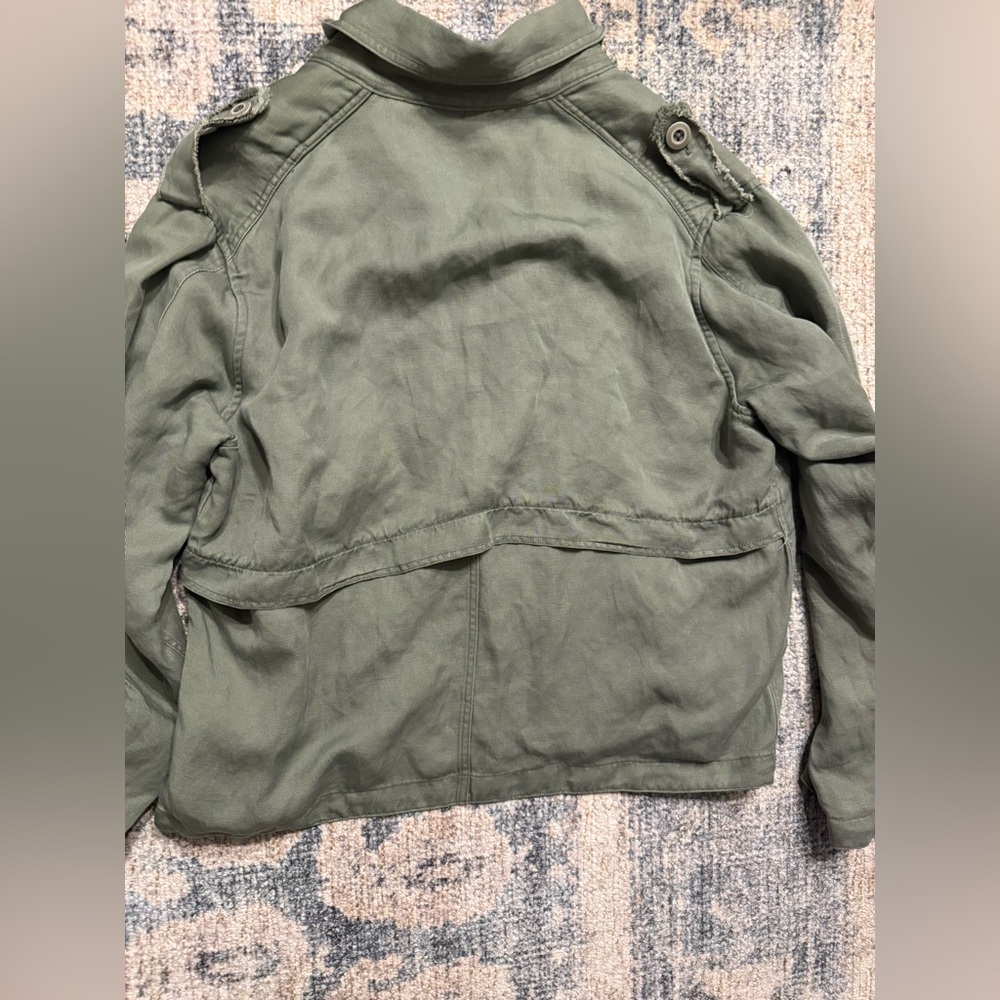 Rails Barclay Linen Blend Button Front Utility Jacket Small Pristine‎ Condition - Picture 4 of 6